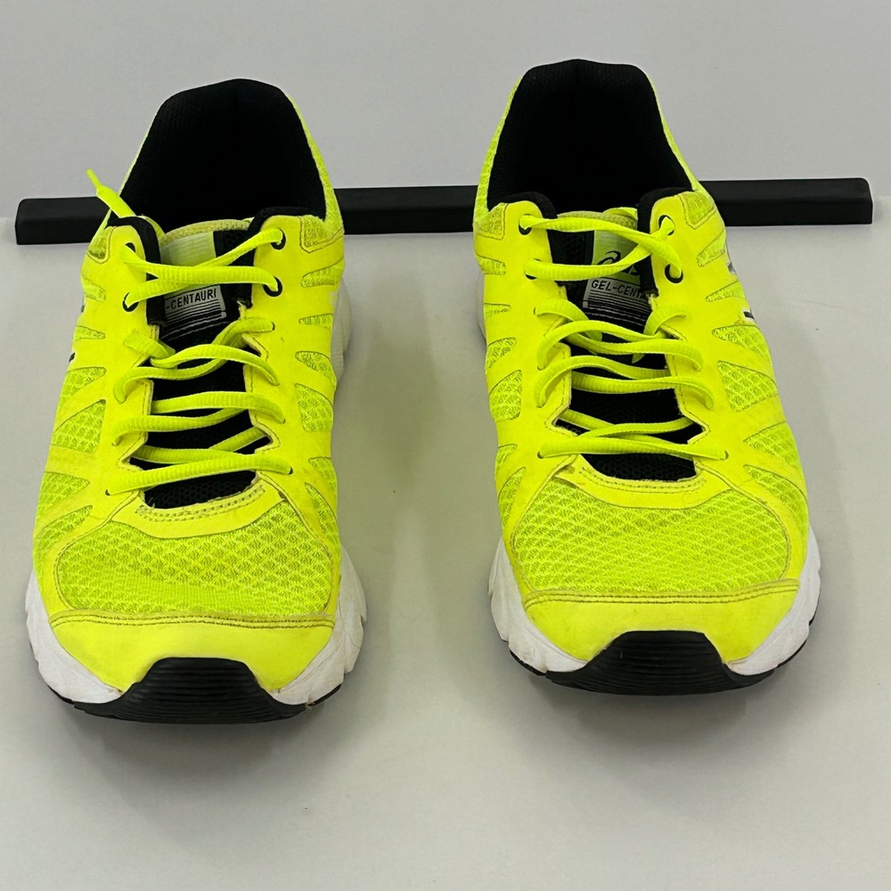 Asics Gel-Centauri Mens Running Shoes Neon Yellow Black T3N1N Size 10